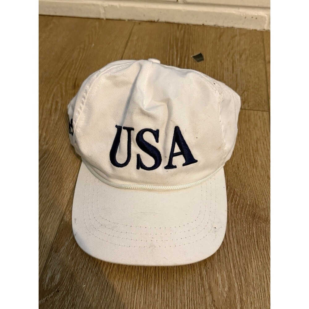 Trump USA 45 White Snapback Hat (Official Product - Cali Fame, Made in USA)